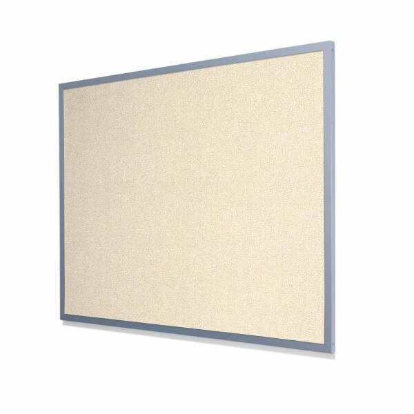 Type II Woven Vinyl Koroseal Linden Dorset Cork Board with Heavy Aluminum Frame